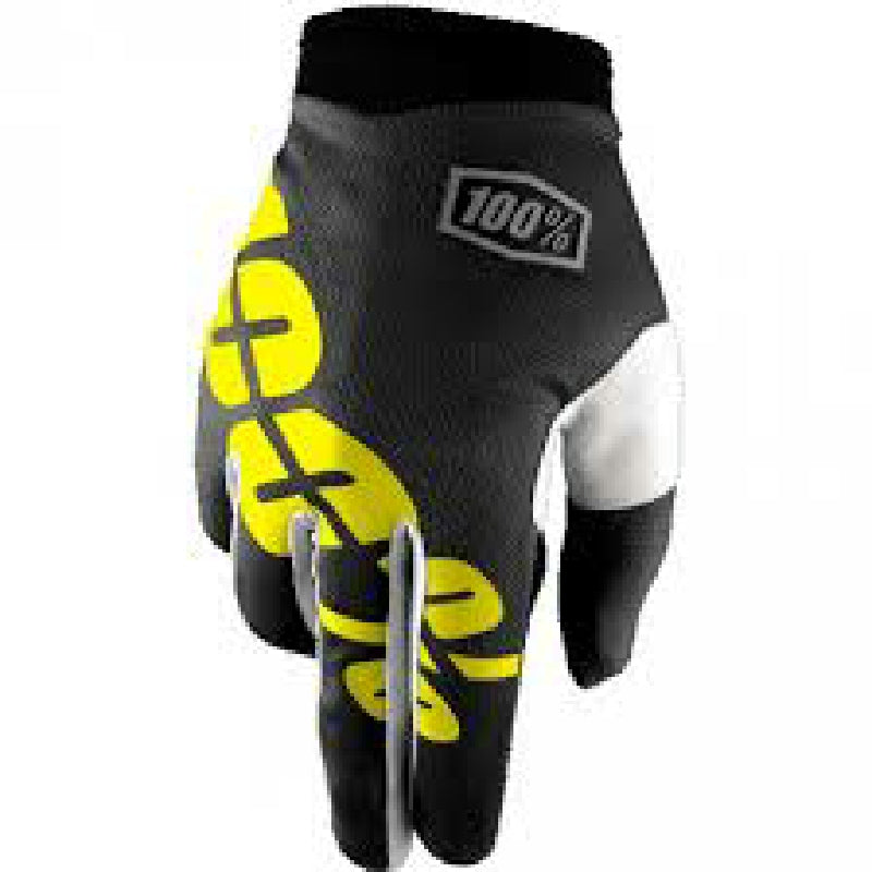 100% iTrack Handschuh Kinder Medium Schwarz/Ne
