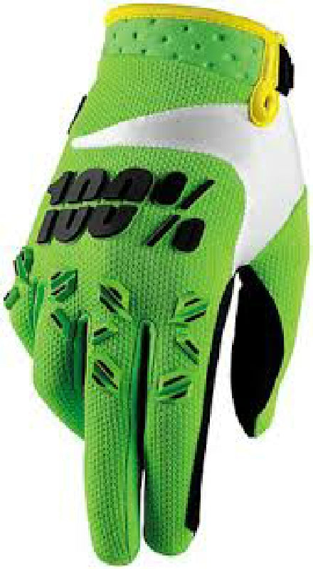 100% Airmatic Glove Medium Lime Green