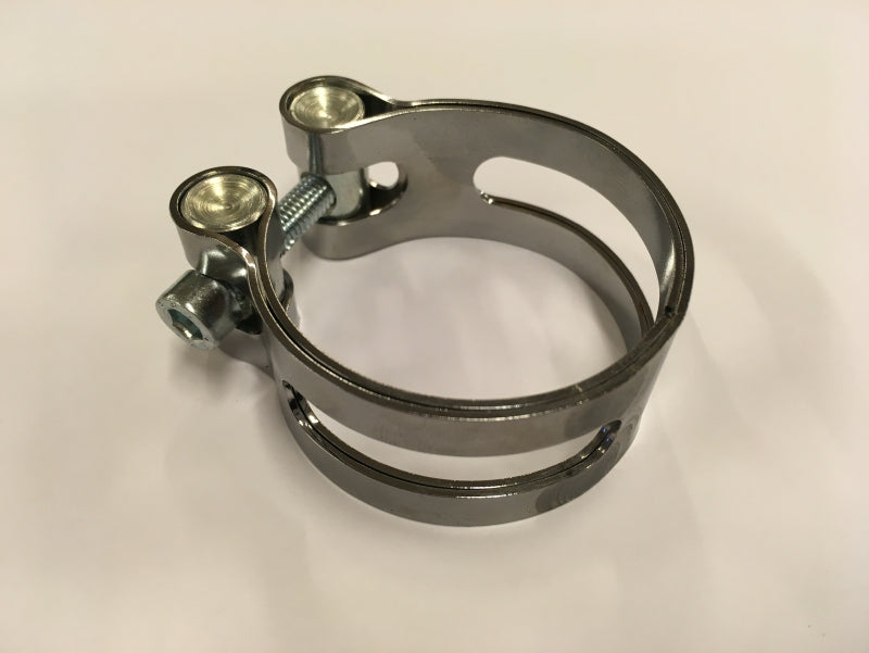 52mm Schelle Auspuff Chrom erleichtert