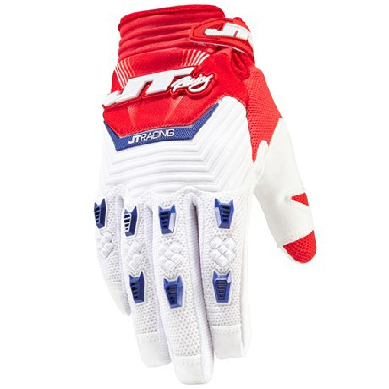 JT Evolve Protek Glove czerwono-biało-niebieskie XS