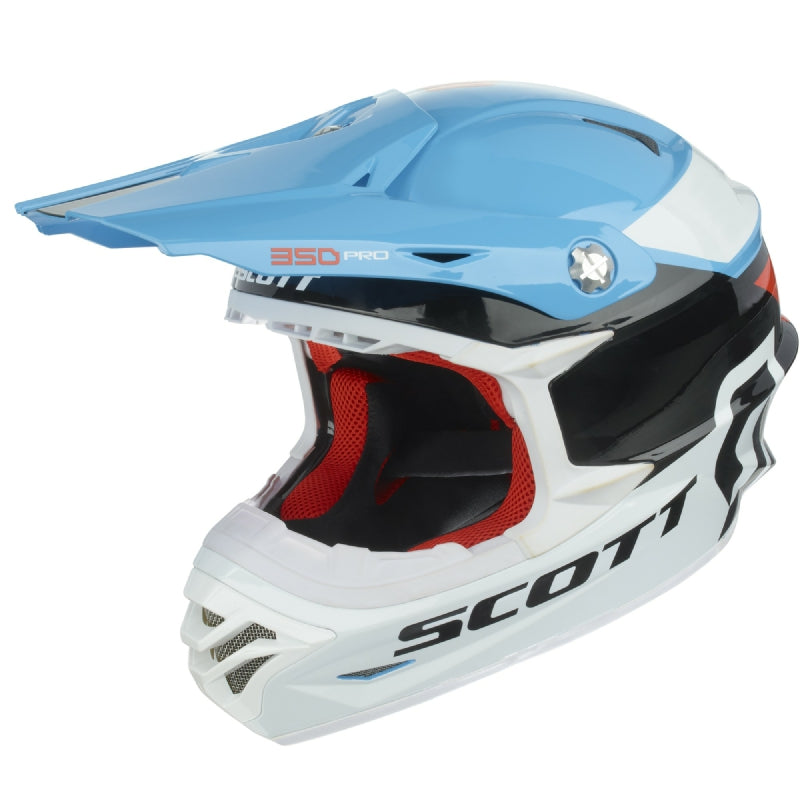 Scott Kids Helm 350, blau/orange, Small