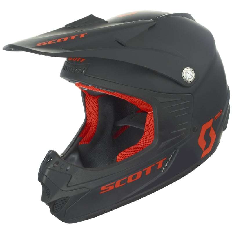 Scott Kinderhelm 350 Black/Orange Medium