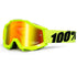 100% Accuri goggles, mirror lens, fluo yellow