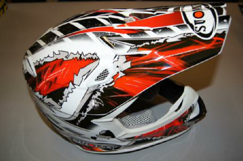 Suomy Helm Mr. Jump Muddy, rot, M