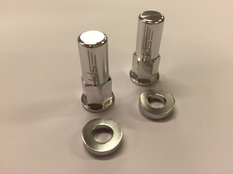 KLS rim lock nut set, 2 pcs., silver