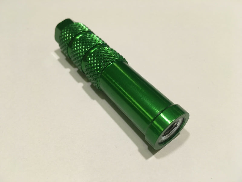 Chain adjuster, 13mm spanner, green, steel thread
